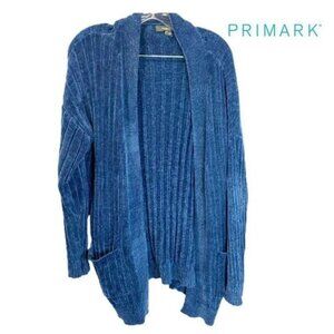 Primark Women's Long Sleeve Cable Knit Sweater‎ Open Front Loose Cardigan